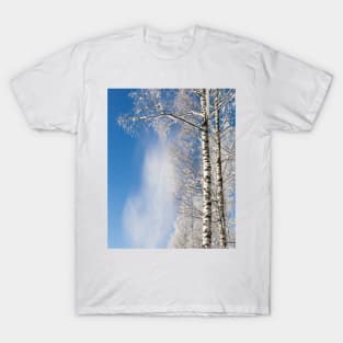 Snow falling from trees T-Shirt